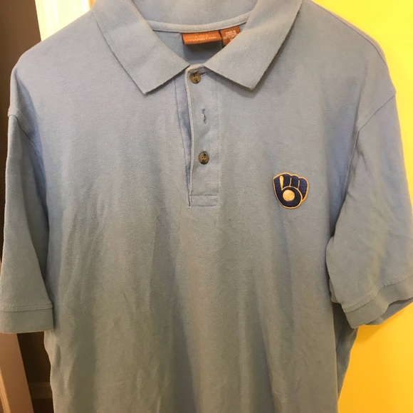 milwaukee brewers golf shirt